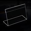 Transparent Acrylic Picture Frame Display Stand Desk Display Card Stand Price Tag Clip Sign Card Holder Stands