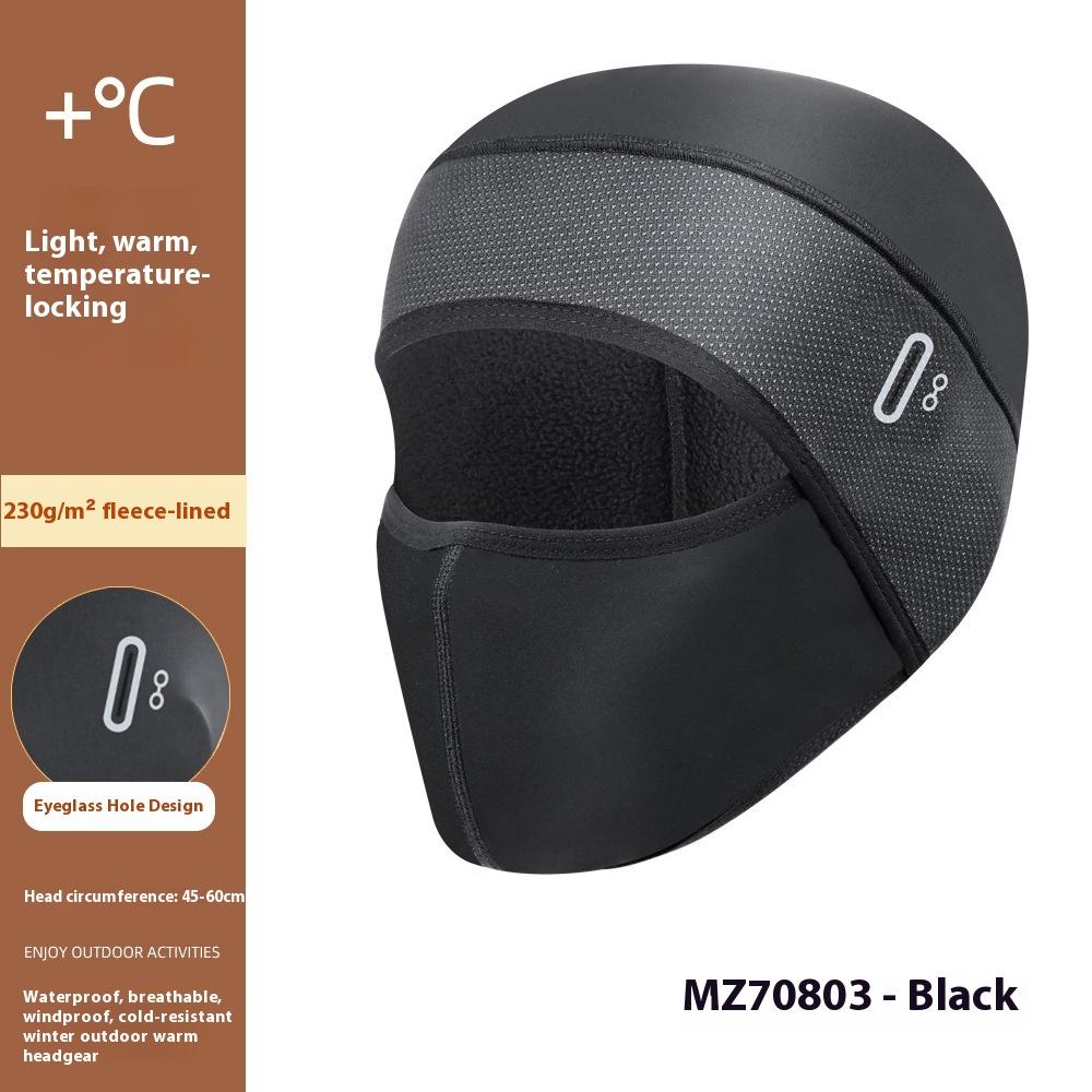 

Winter Warm Windproof Riding Mask Hat One-piece Fleece Motorcycle Cold Protection Men s and Women s Face Ski Hood average size
