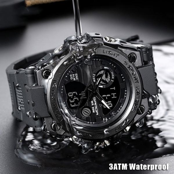 Sport Herrenuhren Top-Marke Luxus Militär Quarzuhr Herren Wasserdicht S Shock Uhr