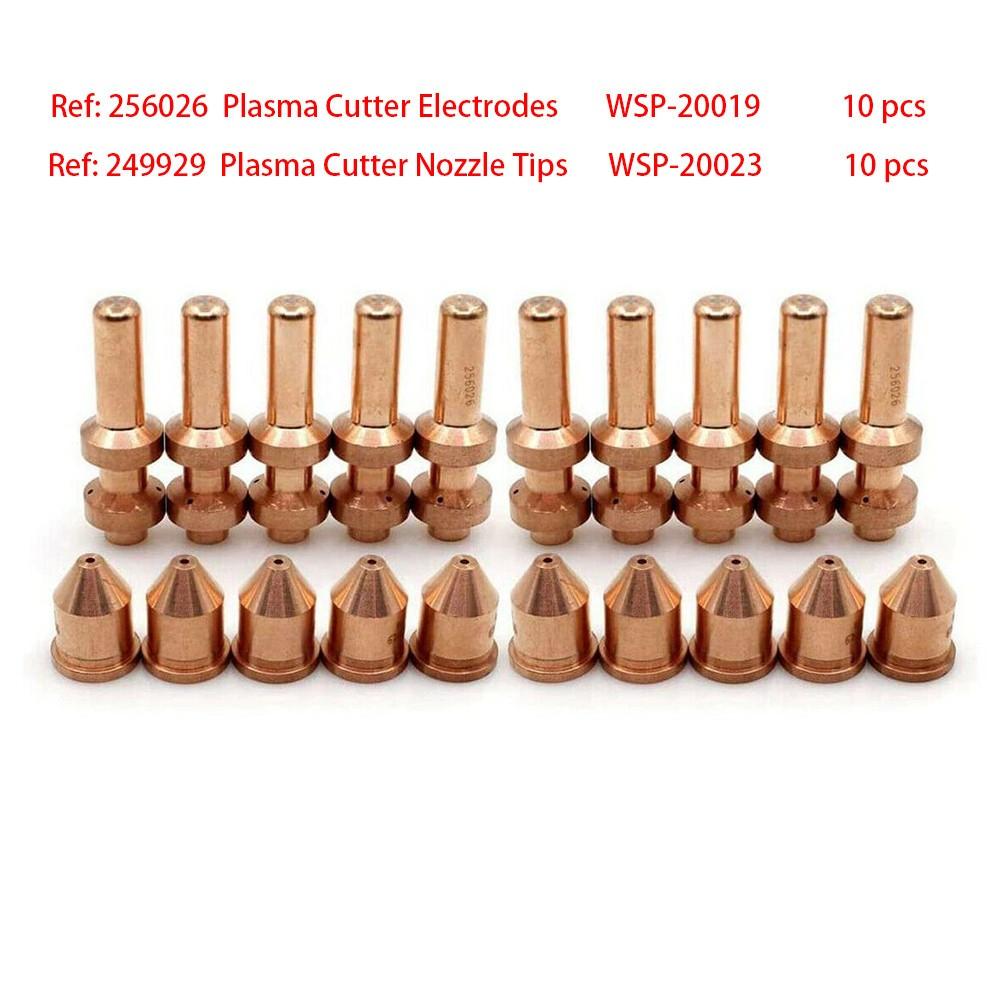

20 шт. электродов 256026 с наконечником 249929 для автоматического резака Miller Spectrum 875 для XT60