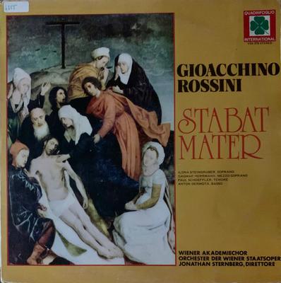 LP Record GIOACCHINO ROSSINI  ILONA STEINGRU  Stabat Mater VDS379 Quadrifoglio In 1975 Italy Classical Used