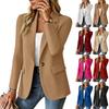 Giacca Blazer da Donna a Manica Lunga con Bottone Singolo Cappotto Suit Casual per Lavoro Ufficio Vestibilità Sartoriale Capospalla Leggero