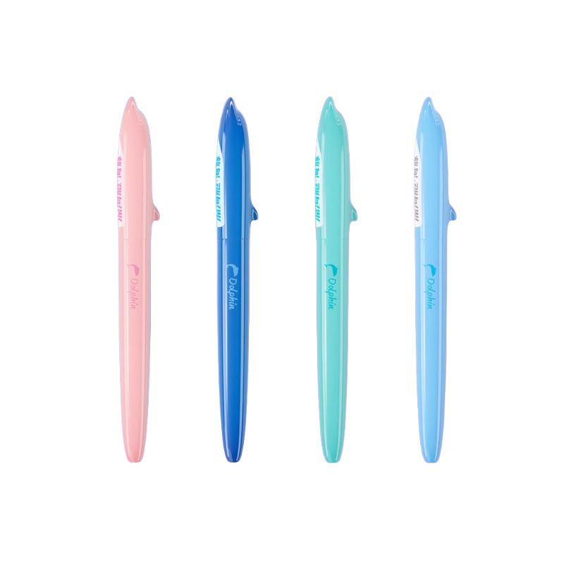 Dianshi DS-790 Little Dolphin EF Fountain Pen - Fine Nib, Replaceable Ink Cartridge for Third Grade Student Calligraphy