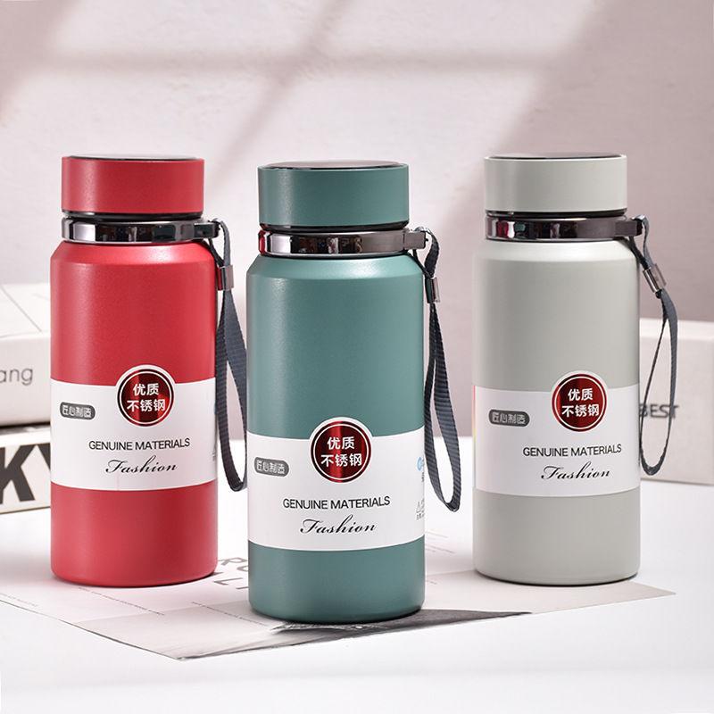 Large capacity intelligence Thermos Cup 800ml Vacuum Flasks Portable Stainless Steel Thermos Cup Water Bottle Travel Tea Mug Office Thermos Cup
