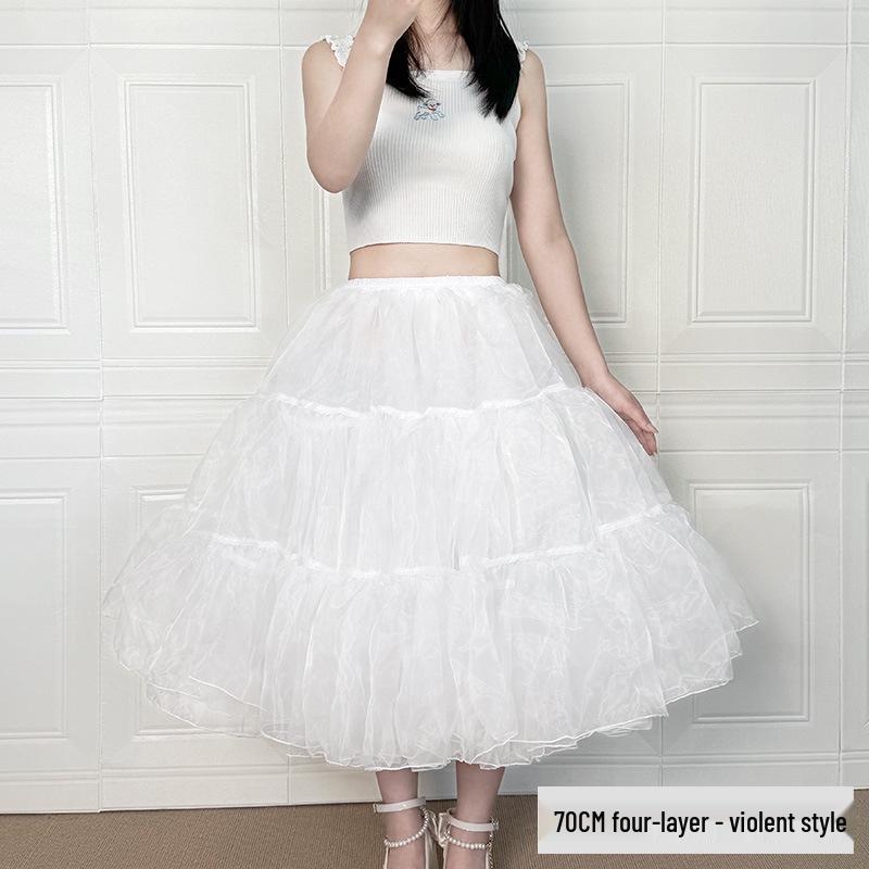 Violent Carmen Lolita Soft Girl Midilanger Petticoat-Rock