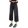 Plus Size Women's High Waist Wide Leg American Retro Jeans - Autumn New Style Loose Slimming Cropped Straight Leg Pants