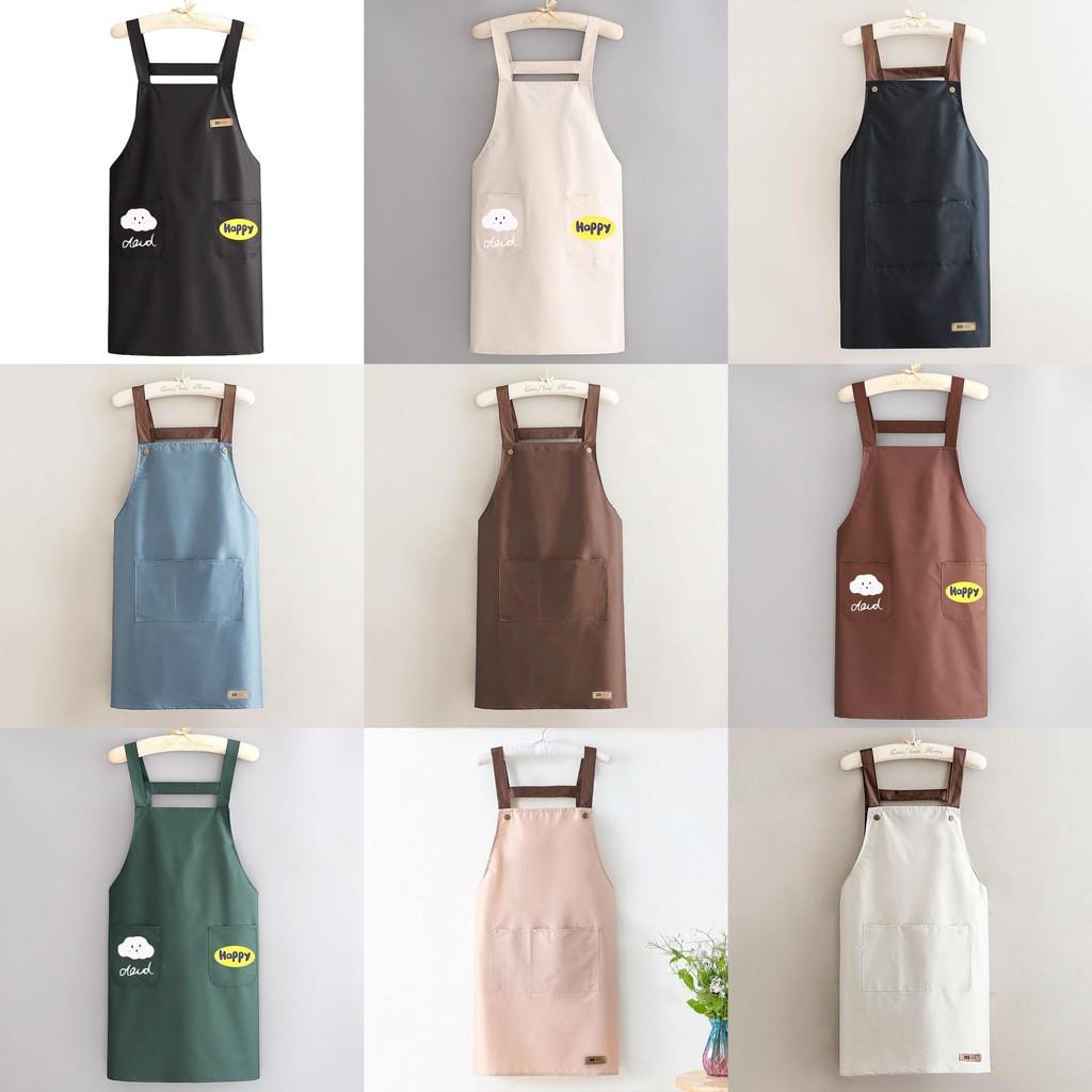 Waterproof Household Printed Oilresistant Kitchen Apron Work Easy Storages