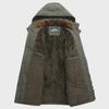 Men's Winter Multi-Pocket Cotton Coat - Thickened, Loose, Cold-Resistant, Casual Style 8186