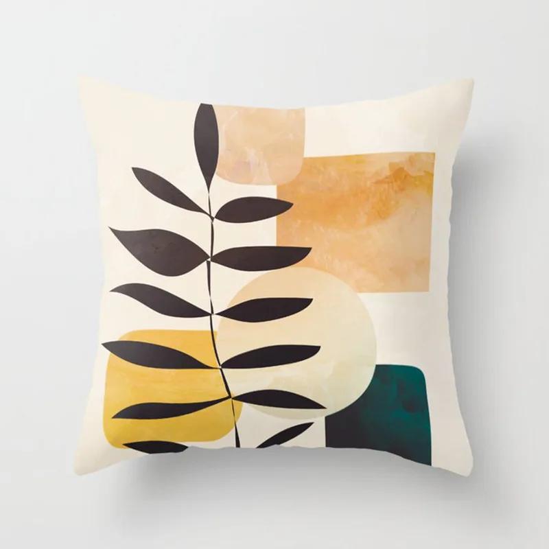 45x45cm Modern Abstract Geometric Color Stitching Decorative Pillow Cover Bed Sofa Office Seat Hotel Cushion Home Decor