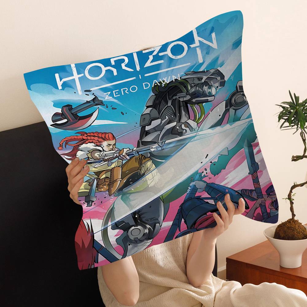 HHorizon Zero Dawn Spiel Kissen Geschenk Heim Büro Dekoration Kissen Schlafzimmer Sofa Auto Kissenbezug Kissenbezug