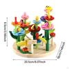 Flower Building Toy Set Sensory Toys Boys Garden