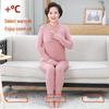 Women's Thermal Underwear Set: Mid-Neck German Fleece for Middle-Aged & Elderly
