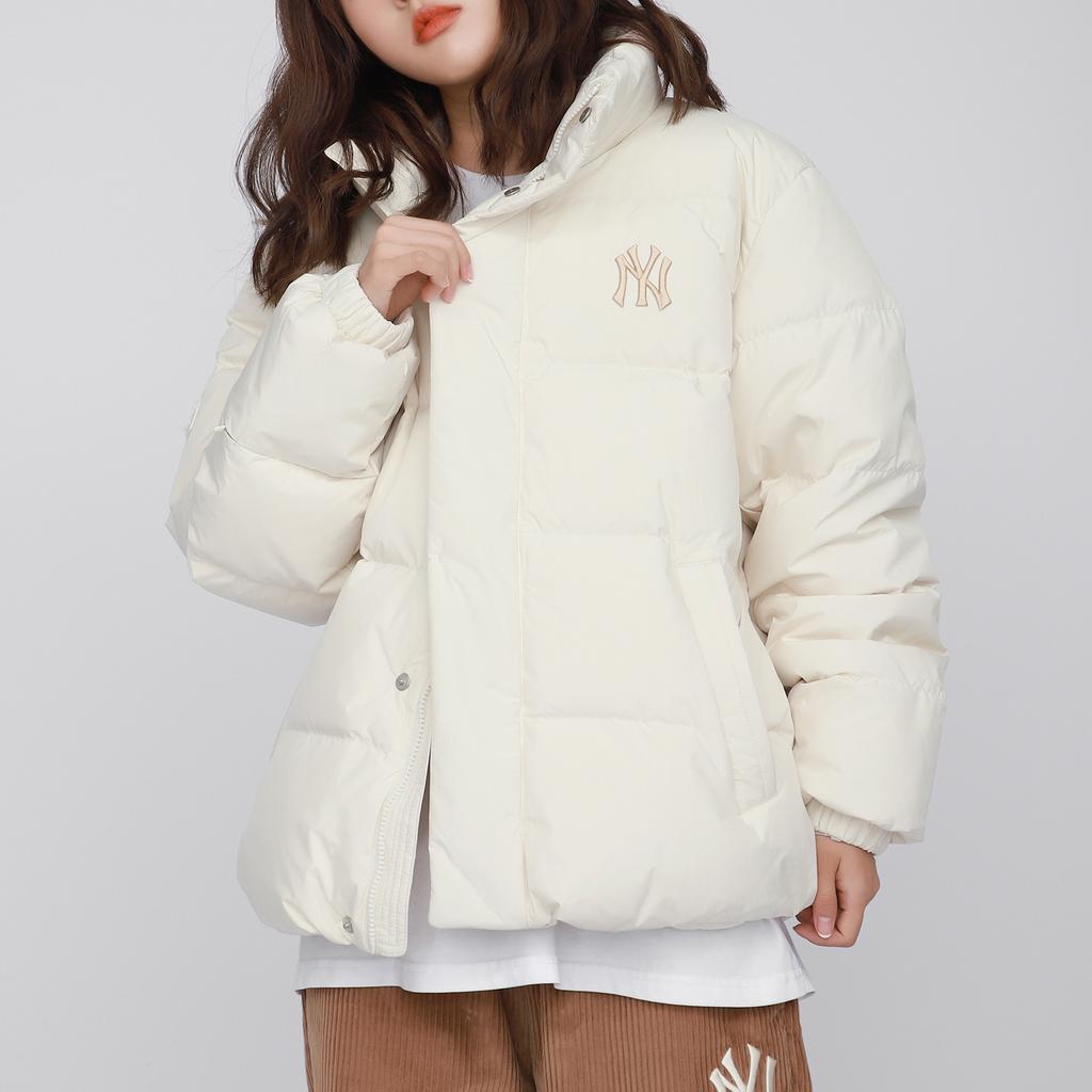 MLB Down Jacket Short Unisex Milk White 3ADJB0116-50CRS
