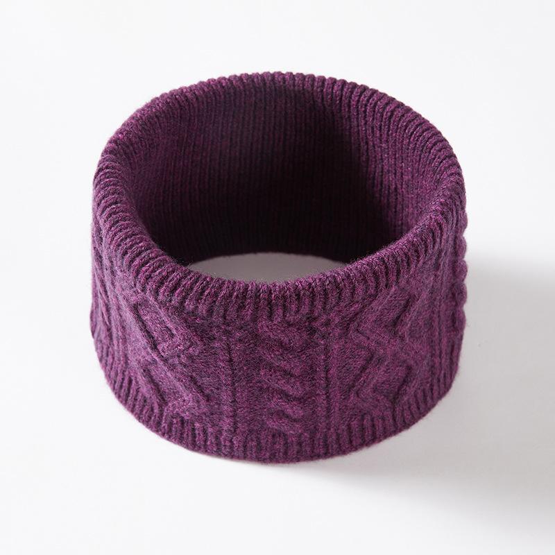 Knitted hat men's wool winter warm ear protection wool hat scarf set women's outdoor anti-cold