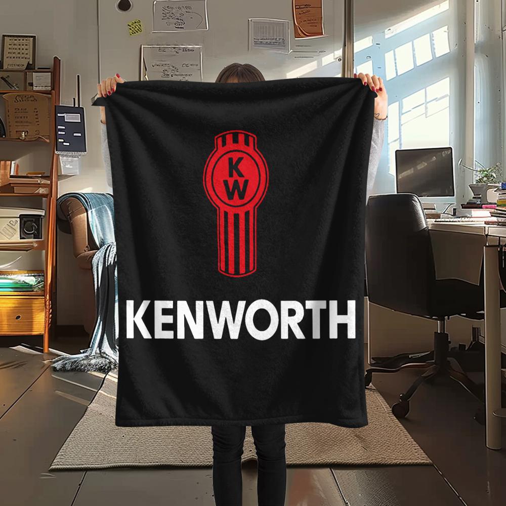 Kenworth, Couverture Flanelle à Motifs, Haute Qualité Confortable pour Toutes les Saisons, Décoration Intérieure, Chaleur et Confort, Parfaite pour les Cadeaux.