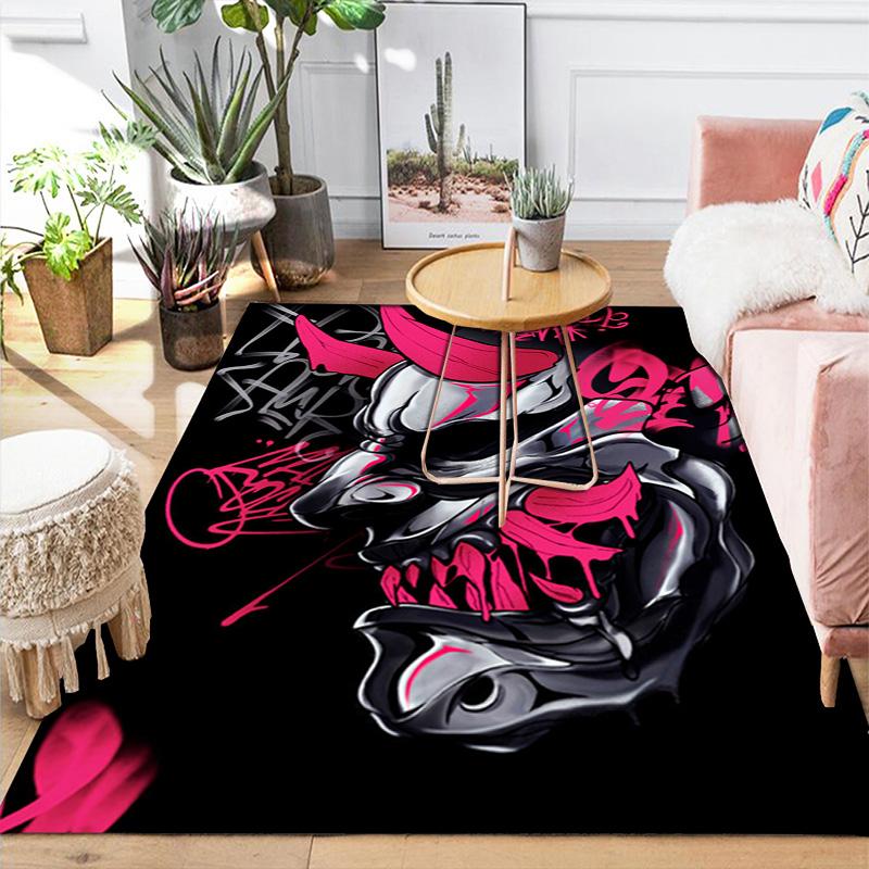 Creepy Monster Mask Rug Floor Mat for Living Room or Bedroom Soft and Comfortable Carpet a Gift for Birthday and Holiday.MFF0918554