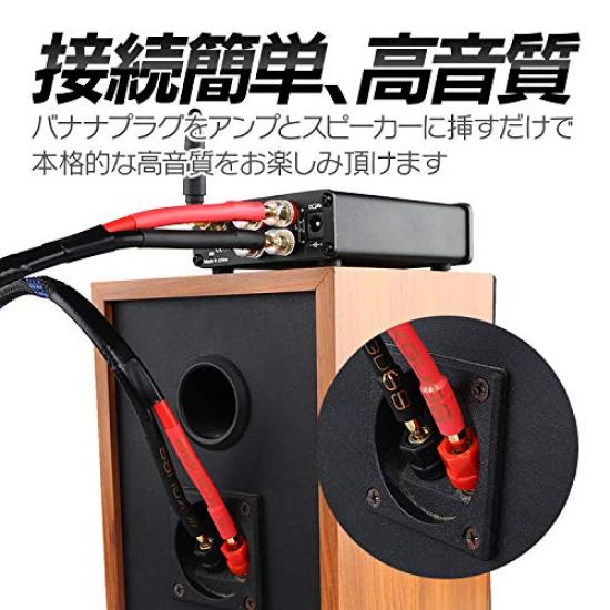 Generisk högtalarkabel 2m Banan Guld SC-200