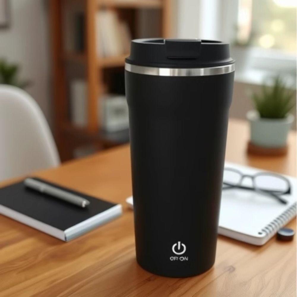 400ml Capacity Electric Shaker Cup 304 Stainless Steel Fast Charging Thermos Cup USB Rechargeable BPA-Free Automatic Blender Cup
