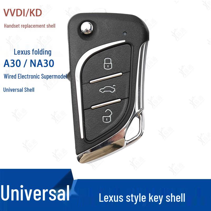 KD VVDI TY Sub-Key Replacement Shell for B5 A6 DS Hyundai Folding Blade