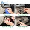 For Volvo V40 Console Air Conditioning Outlet Decorative Cover Trim Stainless Steel Interior Accessories