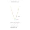 Simple Wind S925 Sterling Silver Stacked Diamond Turquoise Design Stacked Women'S Engagement Necklace