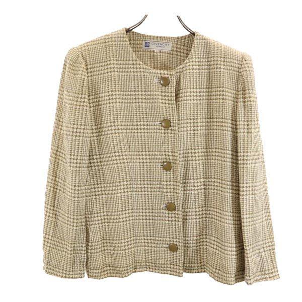 Givenchy Linen Linen No Color Jacket 15 Beige Women Used