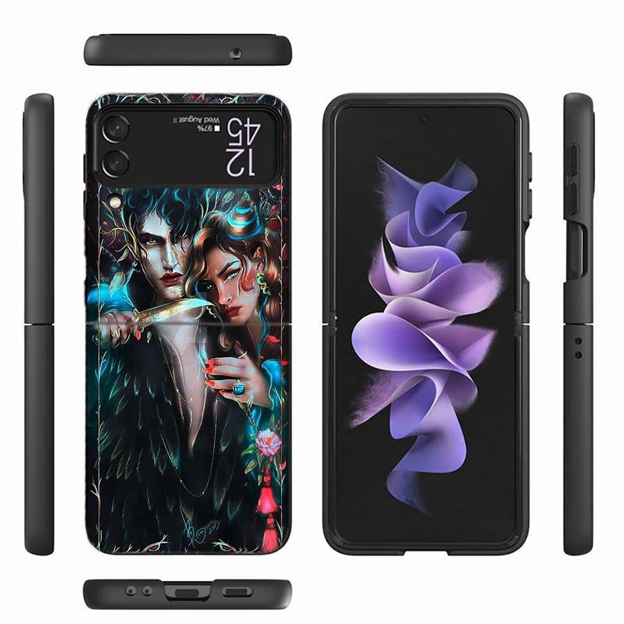 

A Court of Mist and Fury Sarah J Maas Phone Case For Samsung Z Flip 6 7 5G Z Flip 5 Galaxy Z Flip 3 4 5G ZFlip Shockproof Hard C Galaxy Z Flip 7 5G