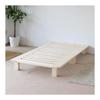 DEWEL Bed Single Bed Frame Slatted Bed Wooden Bed Assembly Type Sturdy Solid Wood Natural (Single)