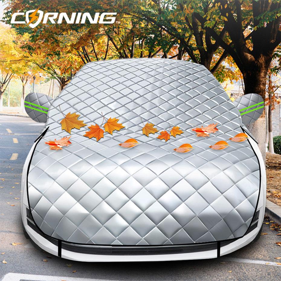 Car Covers Hail Protector Half Cover Protective Exterior Awning Sunshield Anti-hail Outdoor Waterproof Universal Windshield Dust