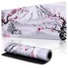 Non Slip Mouse Pad 80x30cm Enlarged Version Waterproof Game Table Mat White