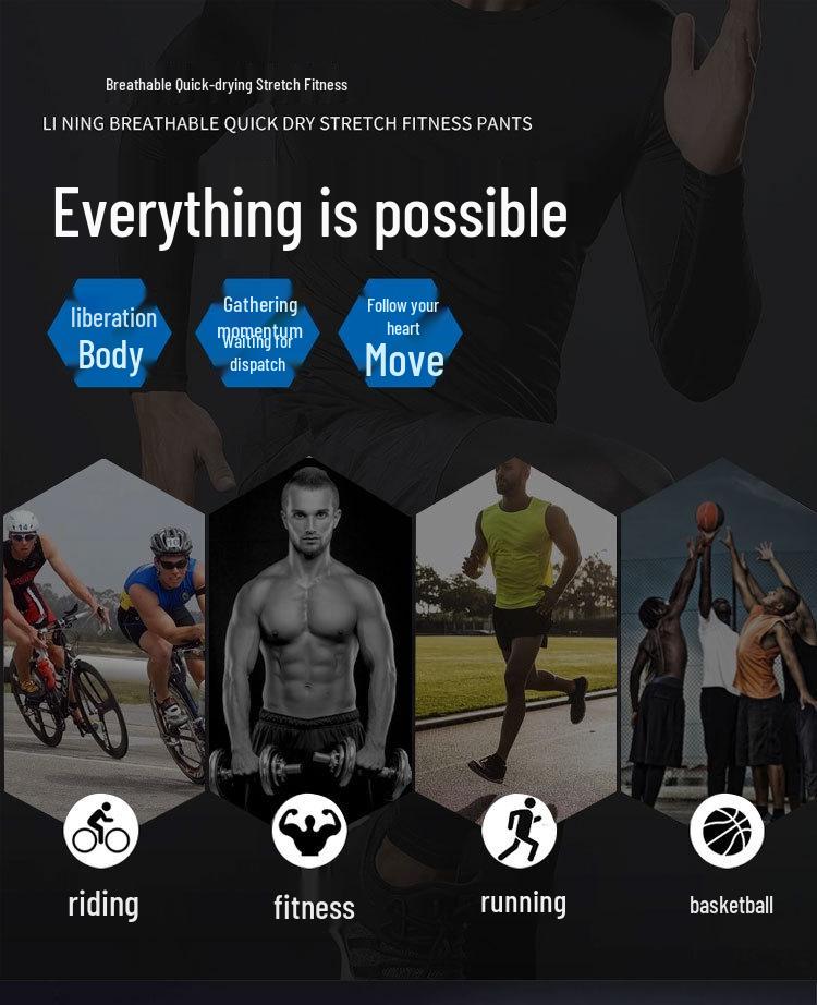 Men's Compression Shirt: High Elasticity, Quick-Drying, Breathable Long Sleeve for Sports, Fitness & Basketball 