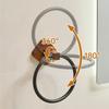 Aluminium Material Portable Towel Racks Round Design Wall Mounted Towel Holder  Household Use