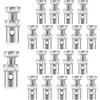 20 Pack 1/8" Universal Throttle Cable Ends Stop Throttle Brake Cable Parts Lock Clamps For Go Kart Motorcycle Motorized Bike Lawn Mower