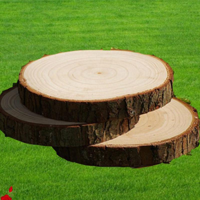 Natural Log Slice Piece Cup Mat Coaster Tea Coffee Mug Round Holder Creative Wood Hand Painted Photo Shooting Props, Multiple Size for Choice