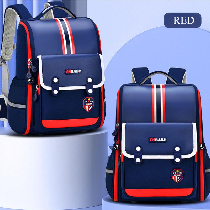 Nylon Trendy England Style Autumn New Primary Student School Bags Integrated Full Opening Large Capacity Children Backpack Grades 1-3-4 Boy's Book Bag
