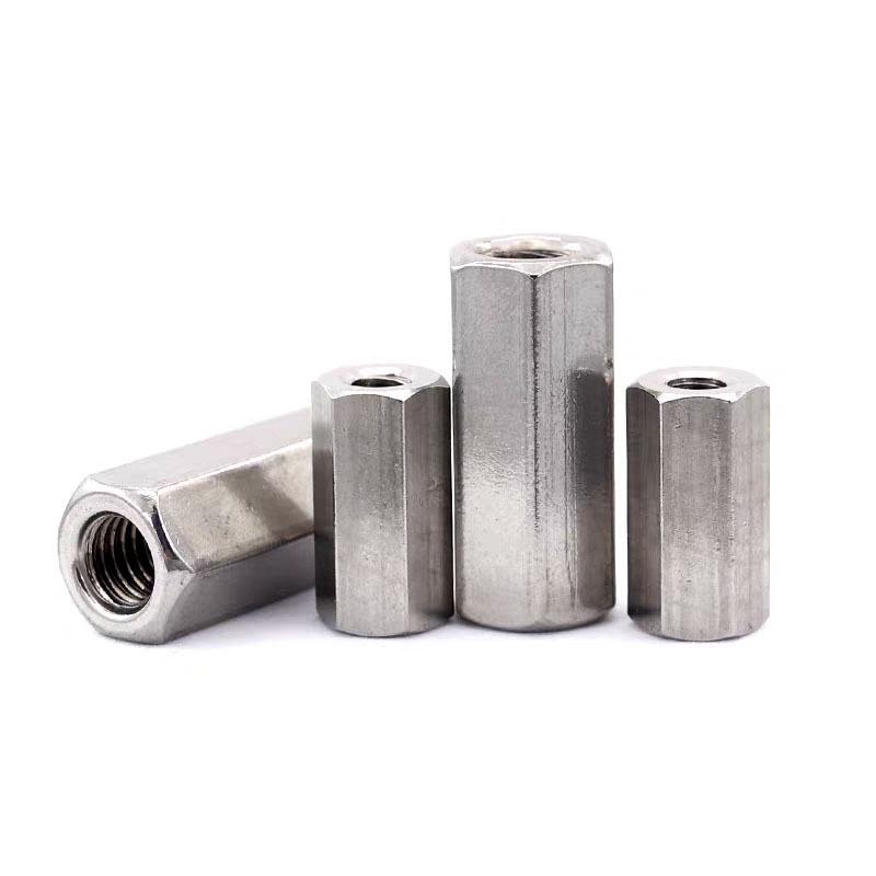 304 Stainless Steel Corrosion-Resistant Extended Hex Nut DIN6334: Rustproof Long Nut M5/M6/M8