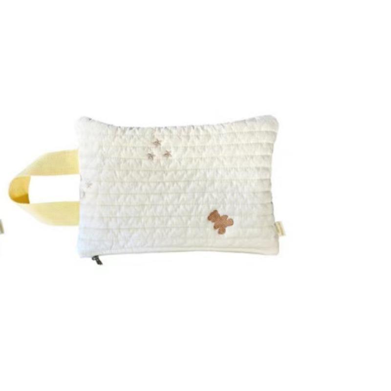 

Вышитый чехол для детской коляски Съемный чехол для салфеток Держатель для бумаги Коробка для хлопковых салфеток Удобный мешок для хранения влажных салфеток bear