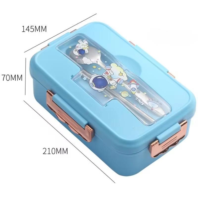 3-Grid Lunch Boxes For Children Portable Kawaii Cute Food Storage Containers Compartment Tuppers Food School Office Workers