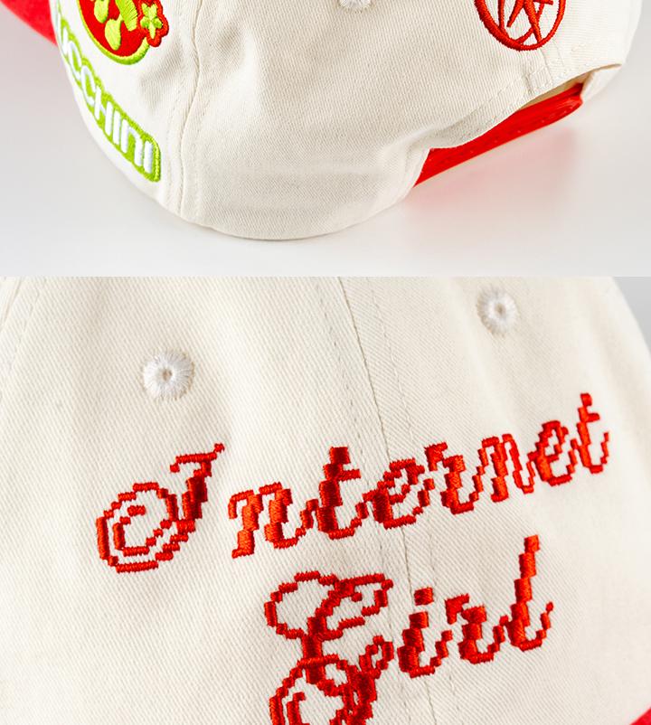 KATSEYE [Internet-Mädchen] MD (ELFENBEINFARBENES BASEBALLCAP)