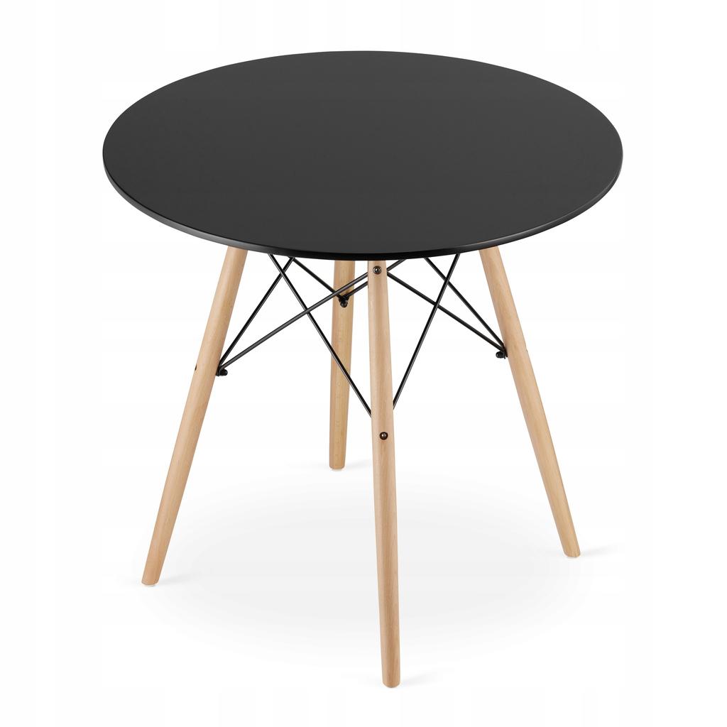 JUST HOME Scandinavian round table 60cm black