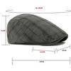 Ht4781 Berets Spring Summer Men Women Cap Vintage Plaid Artist Painter Beret Hat Male Female Ivy Flat Cap Adjustable Beret Caps