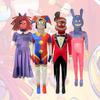 Trendy And Unique Digital Circus Cosplay Bodysuit Polyester Fabric Gender-neutral