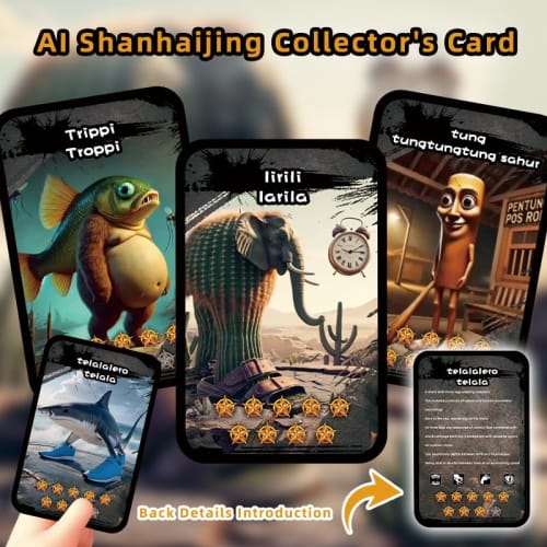 Tuntun Tun Saful Italian Brain Lot Battle Cards, Collectibles, Toys, Kids, Boys, Gifts, Blind Box, Character