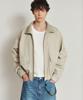Heute Double Stitch Rip Blouson Jacket (Light Beige)
