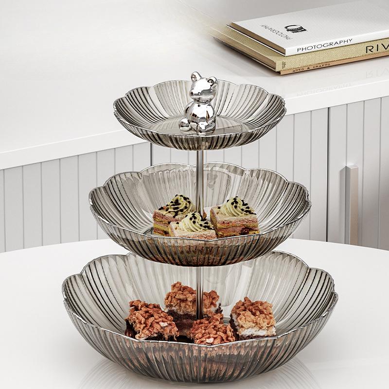Nordic Style Multi-layer Fruit Plate Home Living Room Cake Dessert Table Hotel Restaurant Afternoon Tea Creative Platter