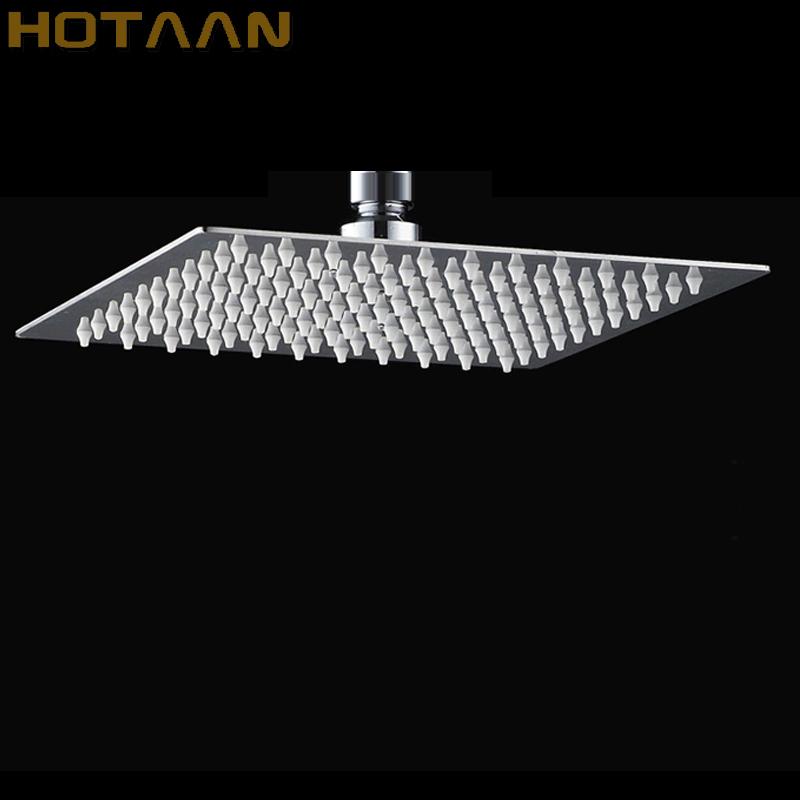 . 12 Inch 30x30cm Square Stainless Steel Ultra-thin Shower Head Rainfall Shower Head Chuveiro YT-5115-12