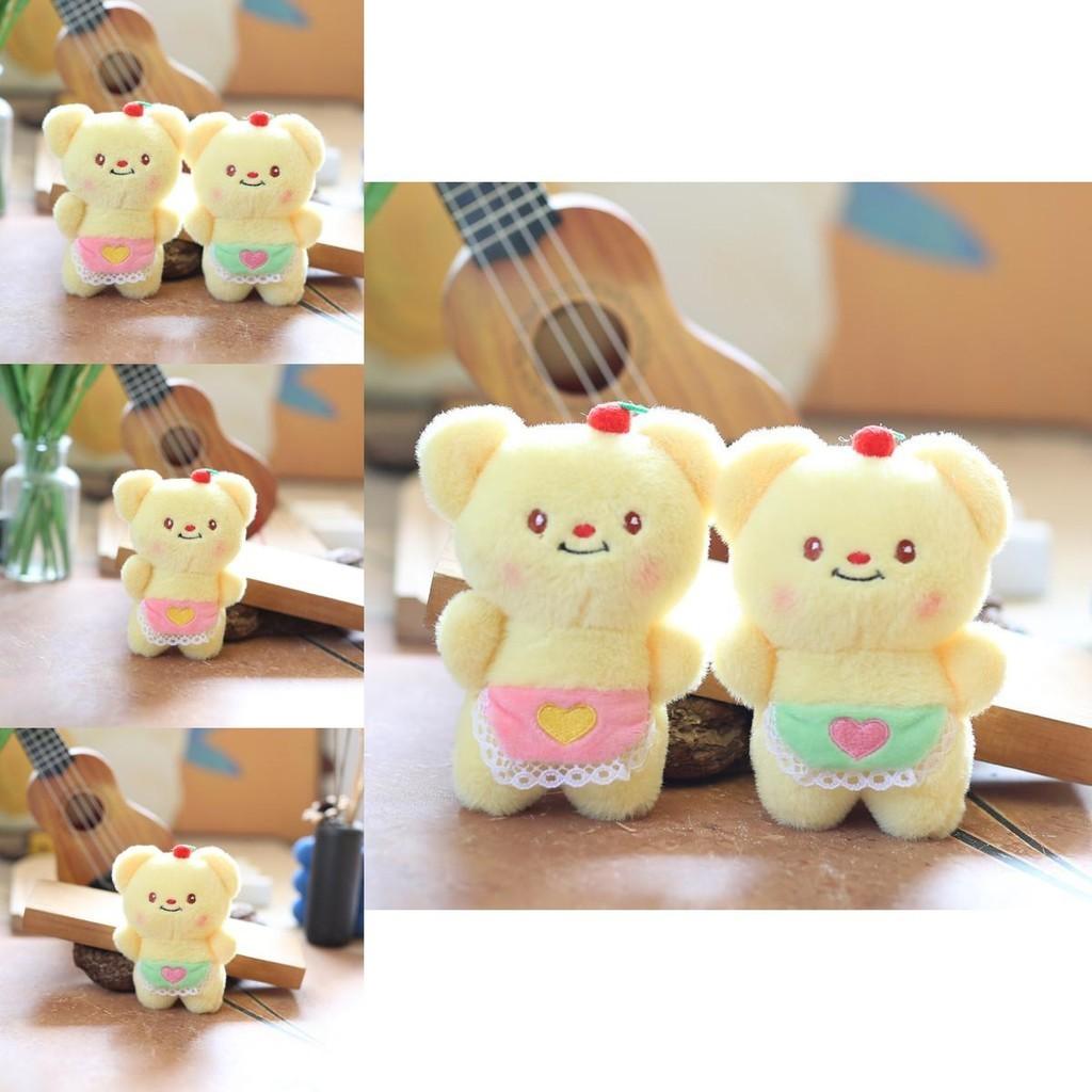 Adorable Cute Butter Bear Plush Toy Keychain Cartoon Bag Accessory