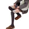 Wool Over-Knee Stockings Women'S Jk Color Matching And Thin Pressure Socks Warm Fleece Thickened Leg Socks Knee Thigh Socks