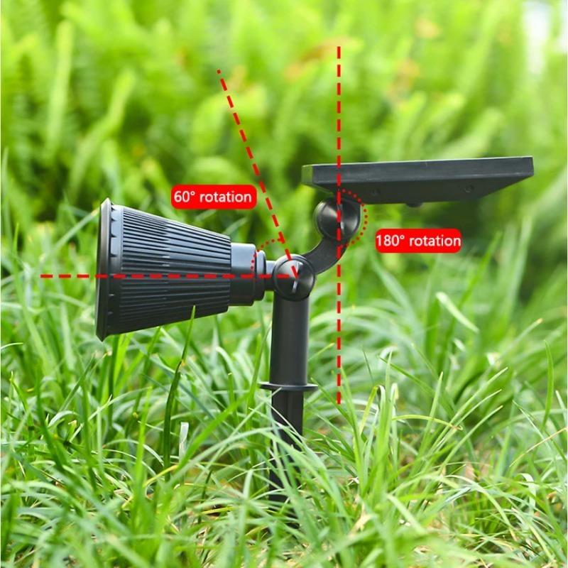 7LED Solar Light Outdoor Lawn Lamp Super Bright Rainproof Ground Lawn Lamp Home Outdoor Landscape Garden Projection Lighting