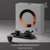 Edenus Black Iron Glaze Portable Gongfu Tea Set